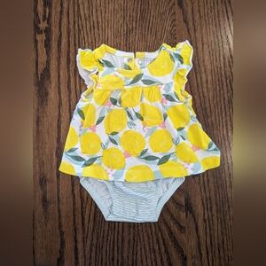 Newborn Carter's onesie dress